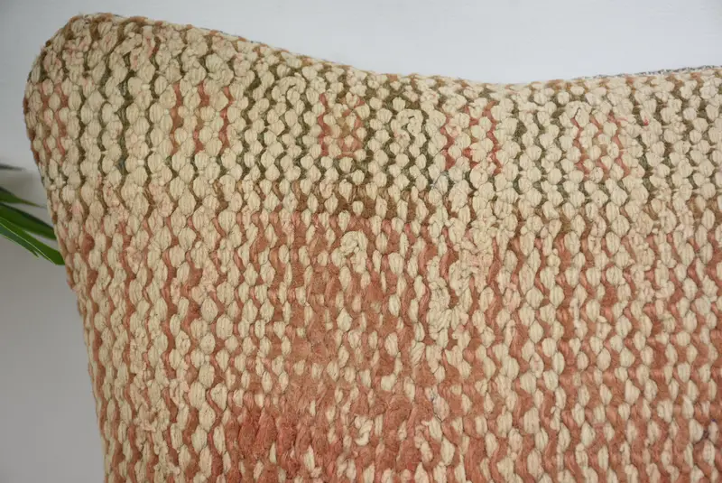 12x12 Beige Pillow Case, Pillow for Couch, Vintage Kilim Throw Pillow, Home Decor Pillow, Cushion Cover, Indoor Pillow Cover - 2