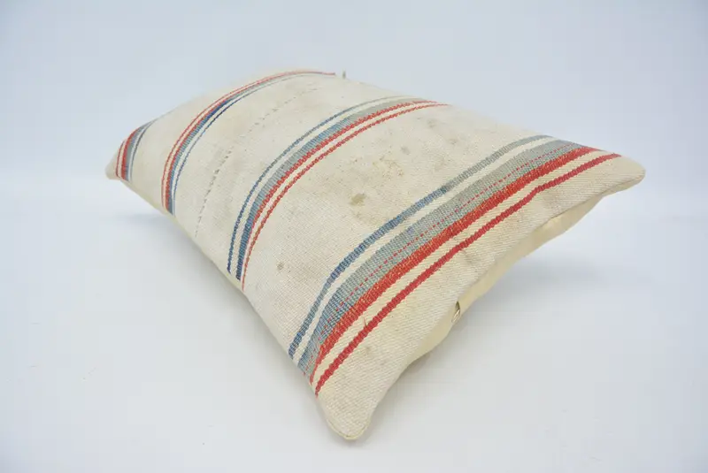 Pillow Case, 16x24 White Pillow Cover, Interior Designer Pillow, Throw Kilim Pillow, Designer Throw Pillow, Handmade Kilim Cushion - 6