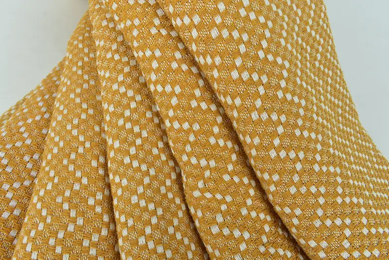 Woven Blanket, Personalized Blanket, Custom Shower Curtain, Welcome Wedding Gift, Personalized Gifts, 76x68 Cotton Herringbone Towel, Organic Throw - 5