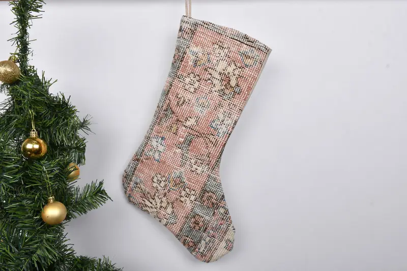 Christmas Ornaments Pattern, 7 Inch Wide Custom Stocking