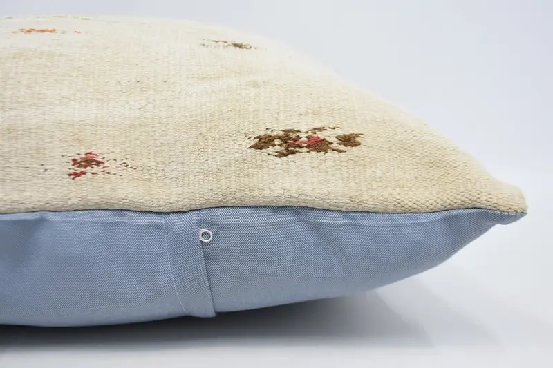 Aztec Cushion Cover, 28x28 White Pillow, Ottoman Cushion Case, Pillow for Couch, Throw Kilim Pillow, Comfy Throw Pillow Case, Boho Pillow, Cushion - 5