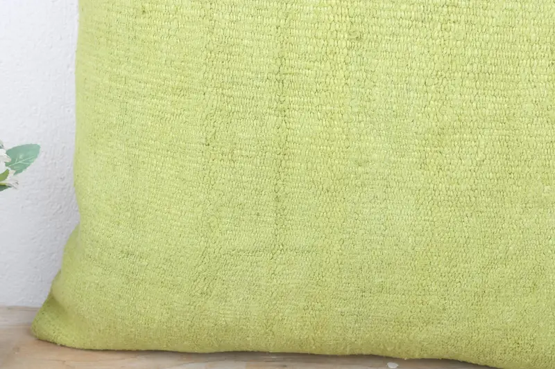 Outdoor Throw Pillow Case, Turkish Pillow, 24x24 Green Cushion Case, Antique Pillows, Handwoven Pillow Case, Cushion Cover, Vintage Kilim Pillow - 3