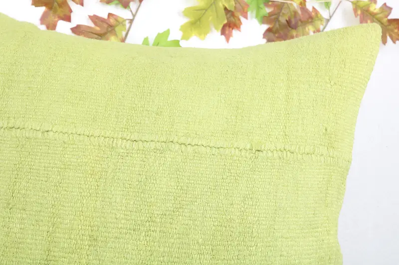 Outdoor Throw Pillow Case, Turkish Pillow, 24x24 Green Cushion Case, Antique Pillows, Handwoven Pillow Case, Cushion Cover, Vintage Kilim Pillow - 6