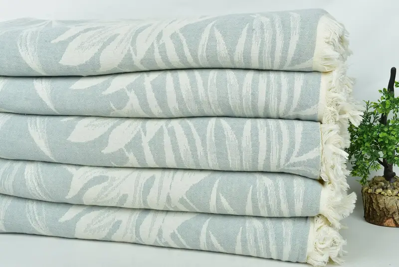 Gift For Wedding Day, Thanksgiving Tablecloth, 94x86 Cotton Floral Design Towel, Bridal Shower Gift, Spa Gift, Throw Blanket, Bachelorette Gifts - 5