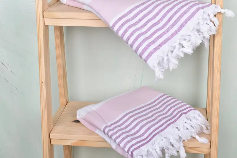 Scarf Towel, Bachelor Gifts, Bachelorette Party Items, Gift For Mom, 68x36 Cotton Striped Terry Towel, Turkish hand towel, Turkish beach towel - 8
