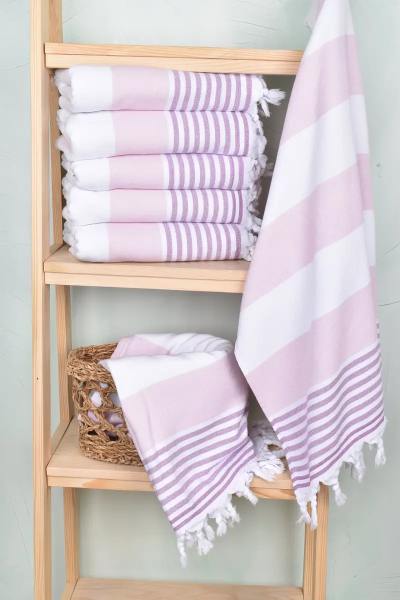 Scarf Towel, Bachelor Gifts, Bachelorette Party Items, Gift For Mom, 68x36 Cotton Striped Terry Towel, Turkish hand towel, Turkish beach towel - 2