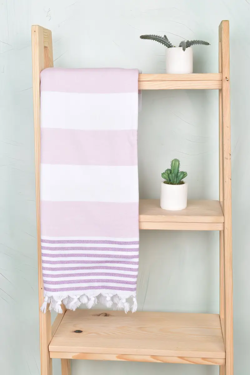 Scarf Towel, Bachelor Gifts, Bachelorette Party Items, Gift For Mom, 68x36 Cotton Striped Terry Towel, Turkish hand towel, Turkish beach towel - 5