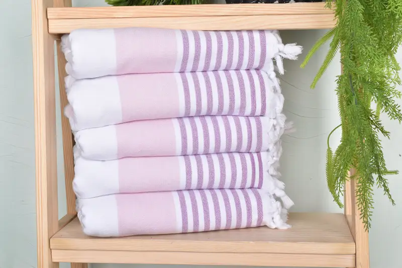 Scarf Towel, Bachelor Gifts, Bachelorette Party Items, Gift For Mom, 68x36 Cotton Striped Terry Towel, Turkish hand towel, Turkish beach towel - 1