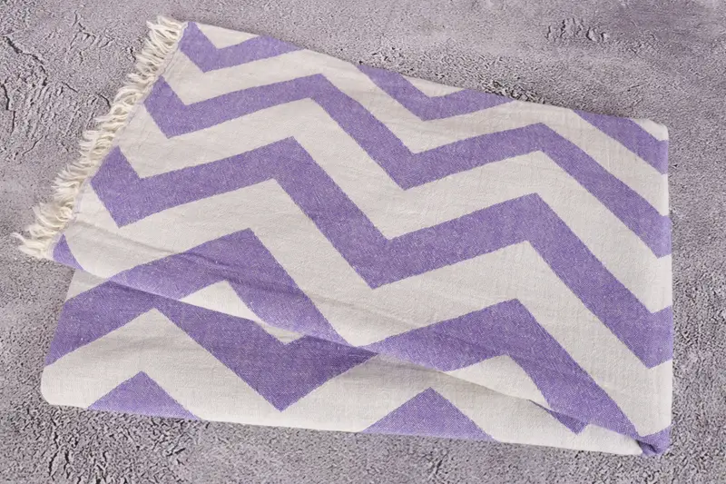 70x40 Cotton Zigzag Design Towel, Bridal Shower Favors, Best Beach Towel, Bachelor Bachelorette Party Favors, Personalized Gift For Her - 6