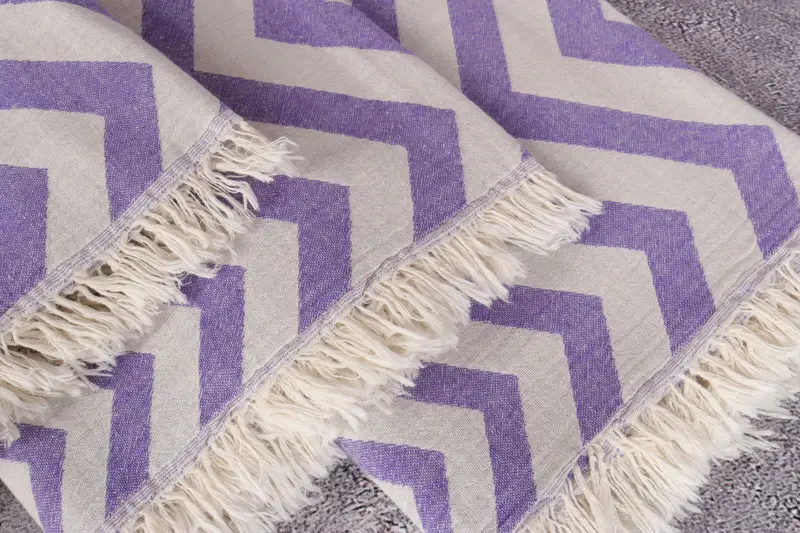 70x40 Cotton Zigzag Design Towel, Bridal Shower Favors, Best Beach Towel, Bachelor Bachelorette Party Favors, Personalized Gift For Her - 5