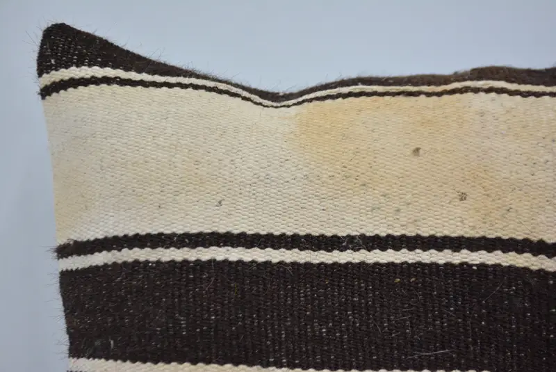 Kilim Pillow, Pillow Case, Handmade Throw Cushion Cover, Vintage Kilim Pillow, Antique Pillows, Nautical Throw Pillow Case, 16x16 Brown Pillow - 2