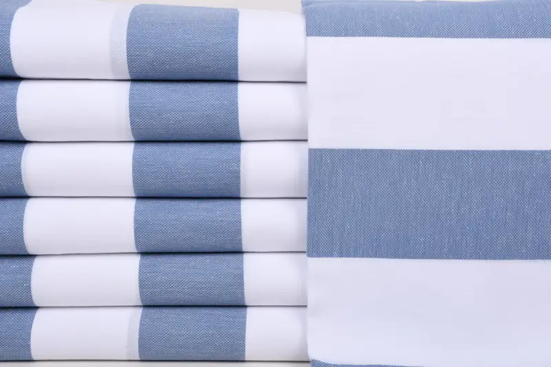 Hammam towel, Organic Beach Towel, Soft towel, Quick-dry peshtemal, Embroidery Towel, Anniversary Gift For Her, 70x40 Cotton Striped Towel - 1