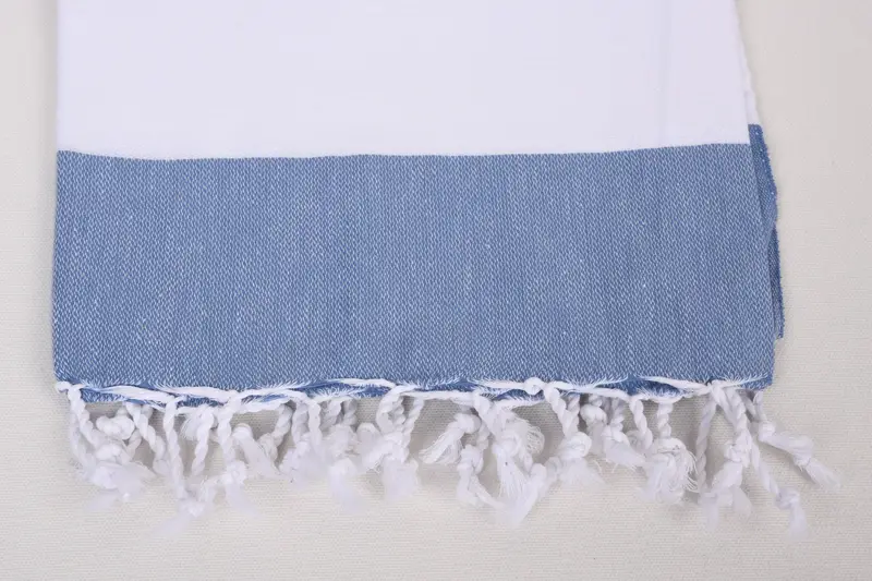 Hammam towel, Organic Beach Towel, Soft towel, Quick-dry peshtemal, Embroidery Towel, Anniversary Gift For Her, 70x40 Cotton Striped Towel - 3
