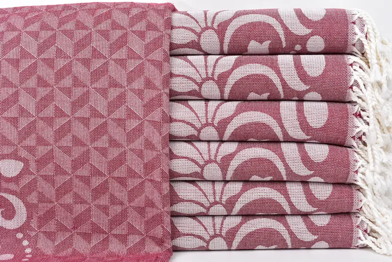Housewarming Gift, Wedding Towel, Scarf Towel, Bachelor Party Gifts, Absorbent Turkish towel, Gift For Him, 70x40 Cotton Round Design Towel - 2