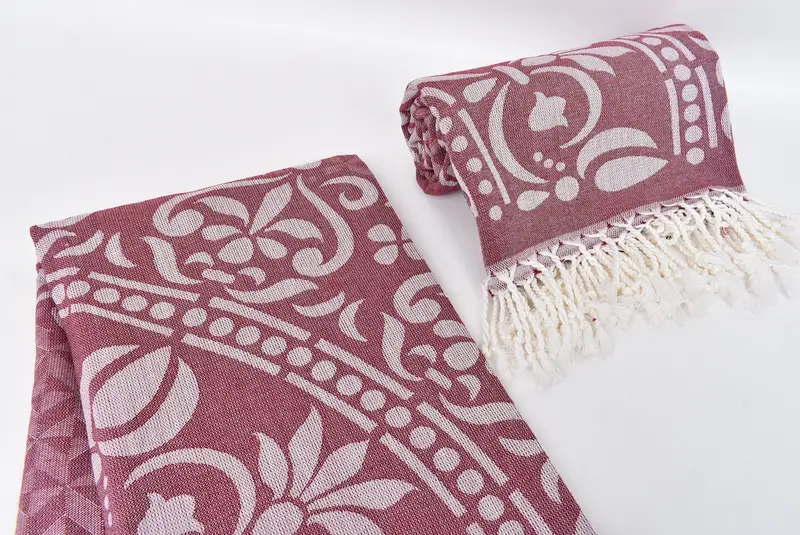 Housewarming Gift, Wedding Towel, Scarf Towel, Bachelor Party Gifts, Absorbent Turkish towel, Gift For Him, 70x40 Cotton Round Design Towel - 8