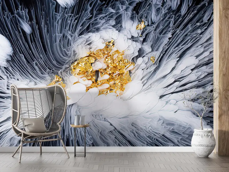 Lüks Baskılı Duvar Kağıdı: Çağdaş Mekanlar için Soyut Sigara Teması