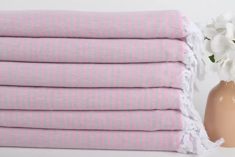 Monogrammed Beach Towel, Extra large Turkish bath towel, Personalized Gift, Organic towel, House Warming Gift, Spa Towel, 68x36 Cotton Striped Towel - 3
