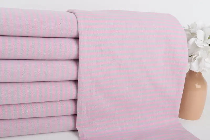 Monogrammed Beach Towel, Extra large Turkish bath towel, Personalized Gift, Organic towel, House Warming Gift, Spa Towel, 68x36 Cotton Striped Towel - 2