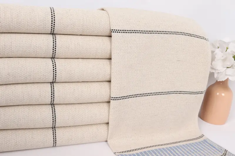 House Warming Gift, Kitchen Towel, Monogrammed Hand Towel, 40x20 Linen Striped Towel, Halloween Bachelorette Party Favors, Turkish Towel Hand Towel - 2