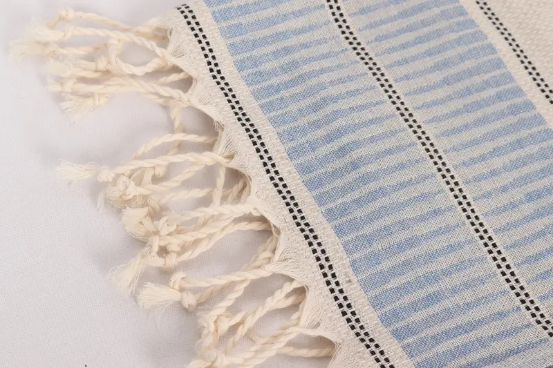 House Warming Gift, Kitchen Towel, Monogrammed Hand Towel, 40x20 Linen Striped Towel, Halloween Bachelorette Party Favors, Turkish Towel Hand Towel - 7