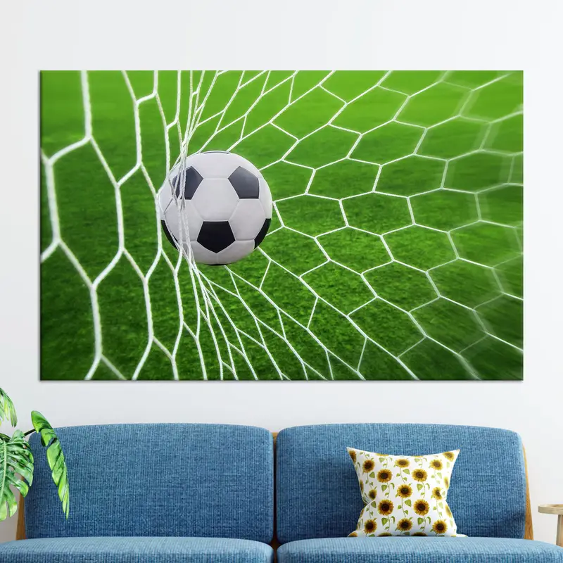 Artistic Football Canvas: Elevate Boy Room or Man Cave Decor
