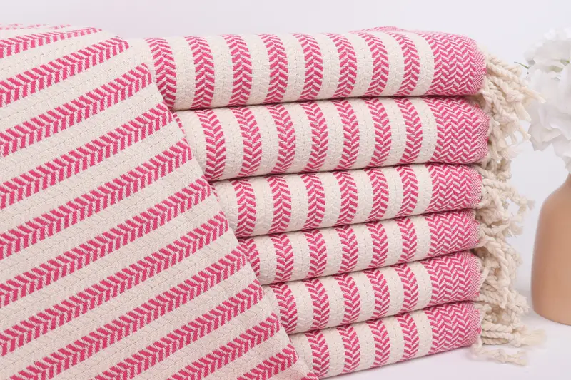 Organic towel, 70x40 Cotton Chevron Towel, Peshtemal, Turkish bath towel for spa, Custom Wedding Gift, Absorbent towel, Organic Cotton Towel - 1