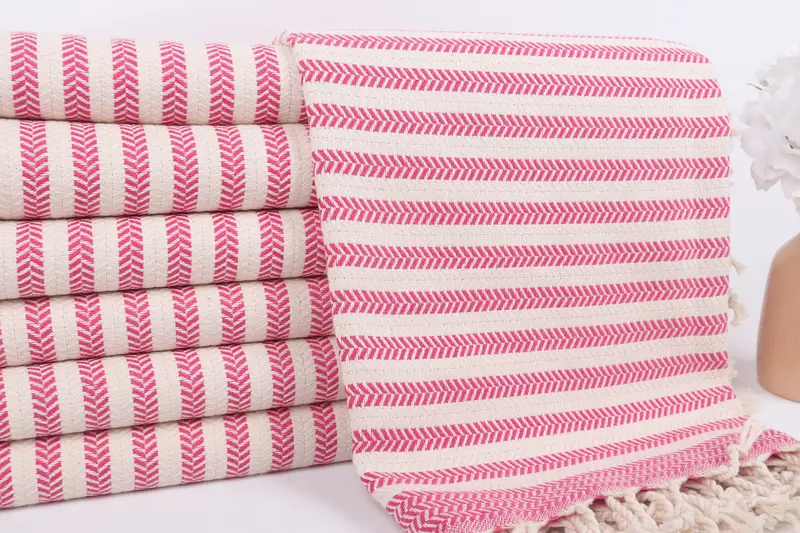 Organic towel, 70x40 Cotton Chevron Towel, Peshtemal, Turkish bath towel for spa, Custom Wedding Gift, Absorbent towel, Organic Cotton Towel - 2
