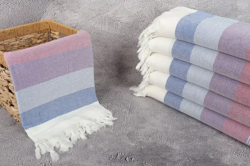 68x40 Cotton Striped Towel, Personalized Wedding Gift For Couple, Custom Wedding Gifts, Bachelorette Gifts, Custom Turkish Towel, Turkish Towel USA - 3