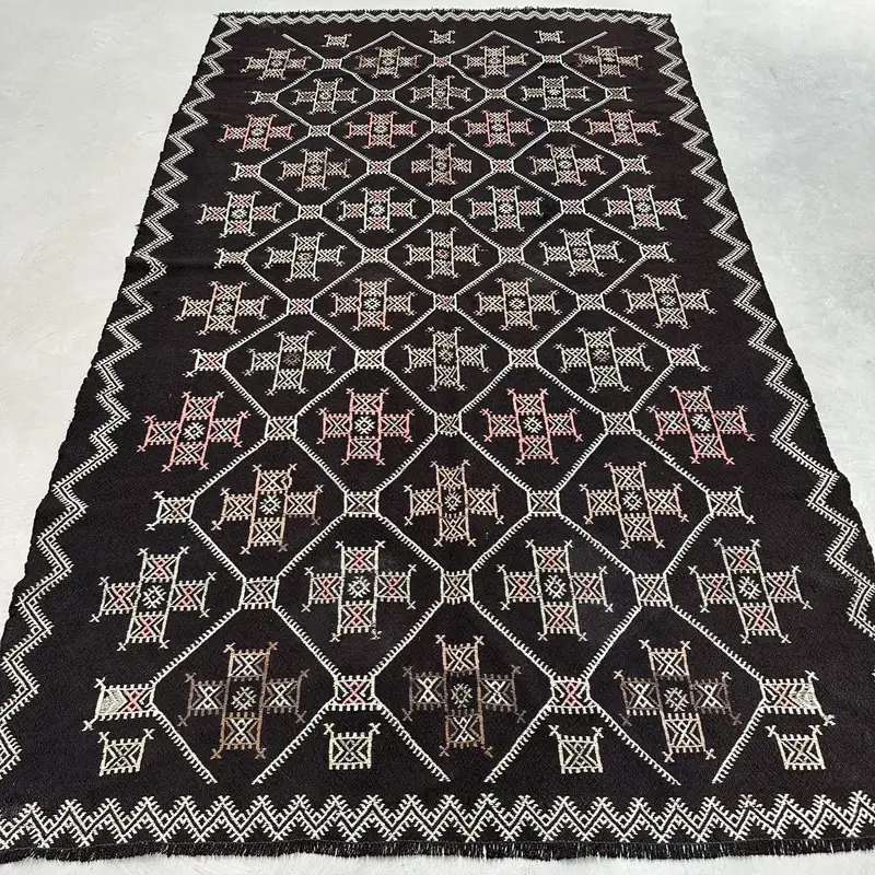 Alfombra Marrón Beige 1,8x2,8m, Motivos Geométricos Rayados