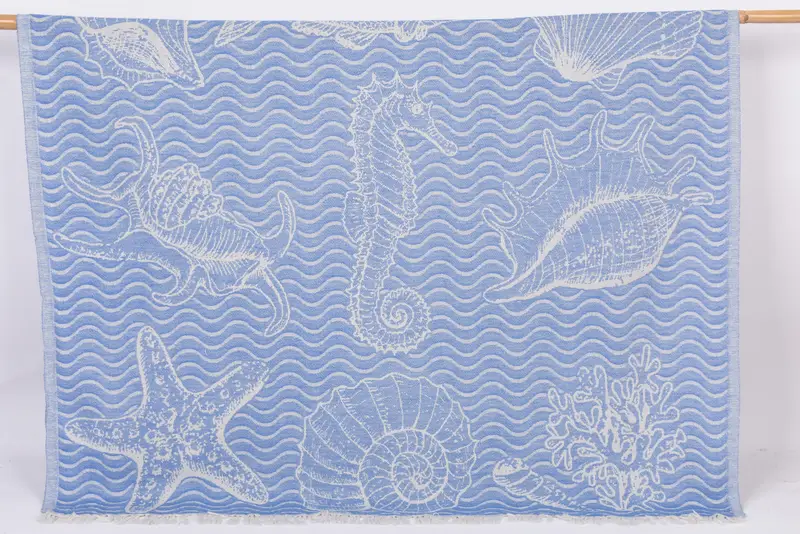Bachelorette Towel, 68x36 Cotton Undersea Design Towel, Personalized Gifts, Personalized Bridesmaid Gift, Bridesmaid Gift Towel, Gift Boxes Towel