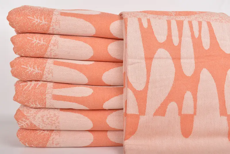 100x80 Cotton Turtle Design Towel, Turkish Cotton Blanket, Bachelorette Gifts, Personalized Gift For Her, Throw Blanket Couch, Boho Throw Blankets - 3