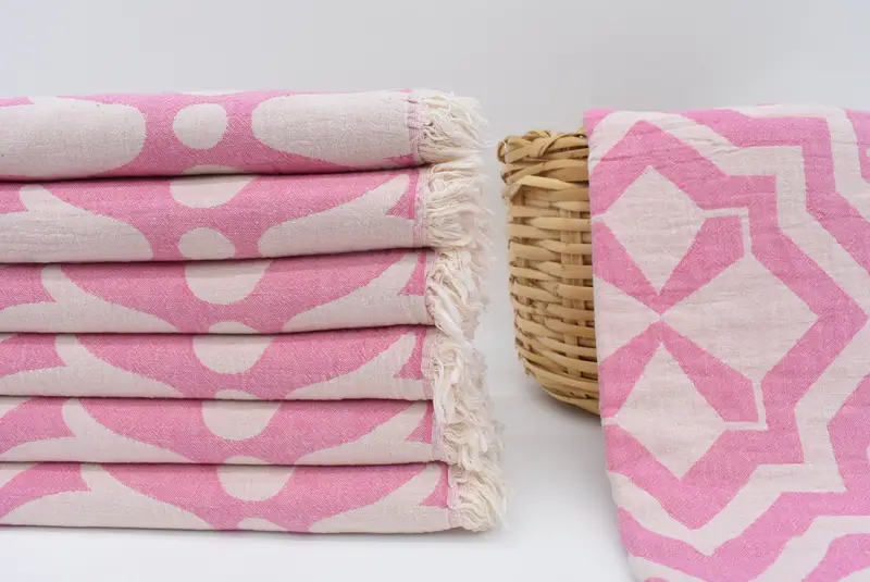 Wedding Favors, 68x36 Cotton Tulip Patterned Towel, Wedding Gifts Towel, Lightweight Turkish towel for beach, Turkish hand towel, Gift Towel
