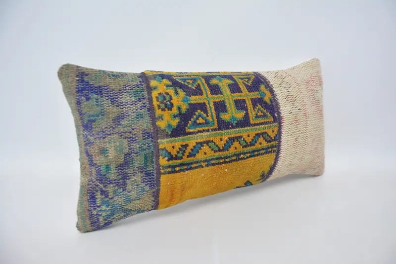 Garden Cushion, Car Pillow Cover, 12x24 Orange Cushion Cover, Interior Designer Pillow, Handmade Kilim Cushion, Cushion, Kilim Pillow - 3