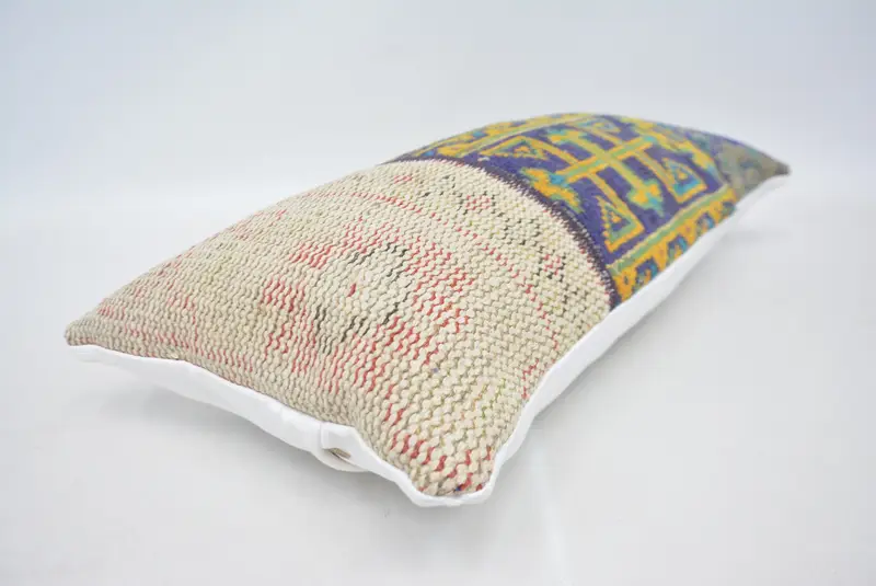 Garden Cushion, Car Pillow Cover, 12x24 Orange Cushion Cover, Interior Designer Pillow, Handmade Kilim Cushion, Cushion, Kilim Pillow - 6