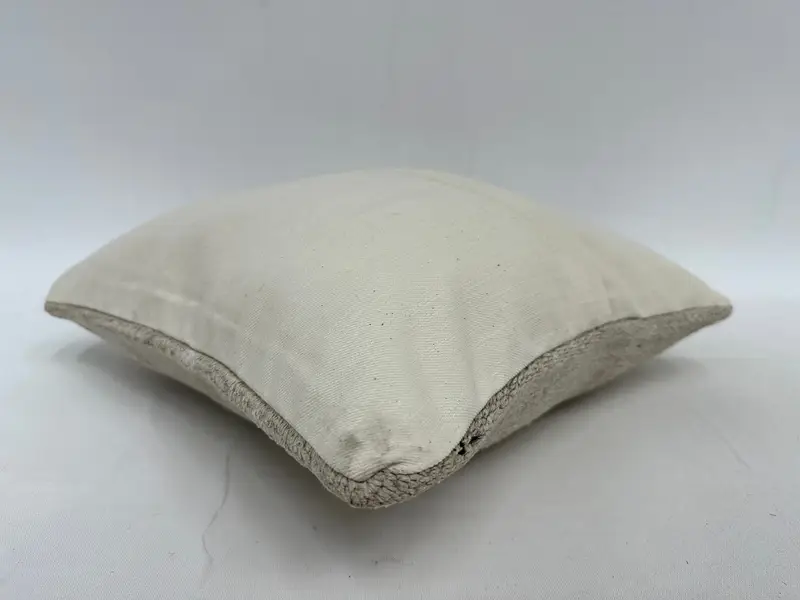 Pillow Sham, 14x14 Beige Pillow Sham, Pillow for Sofa, Nomadic Cushion Cover, Pillow for Couch, Turkish Pillow, Rustic Cushion Cover - 7