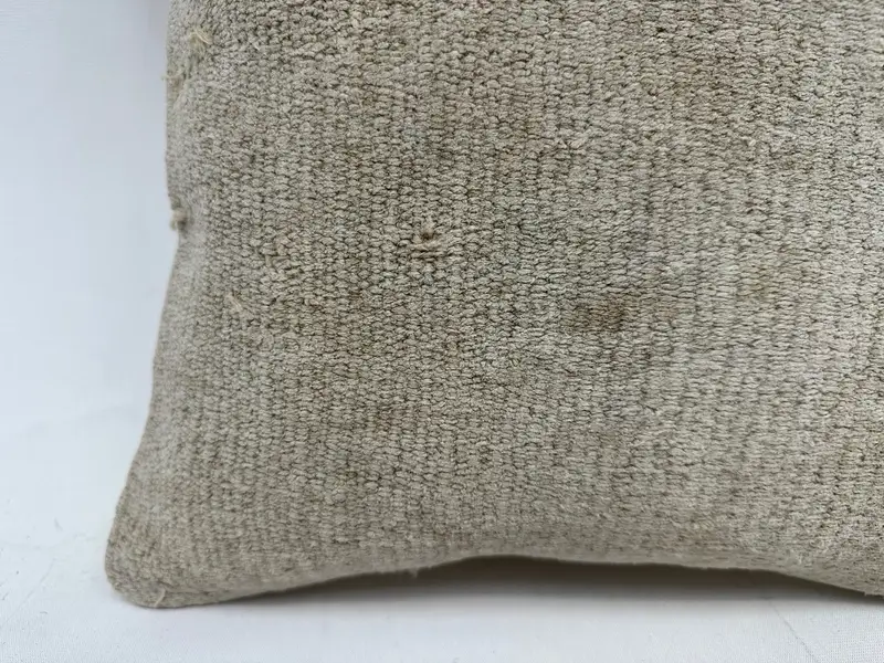 Pillow Sham, 14x14 Beige Pillow Sham, Pillow for Sofa, Nomadic Cushion Cover, Pillow for Couch, Turkish Pillow, Rustic Cushion Cover - 2