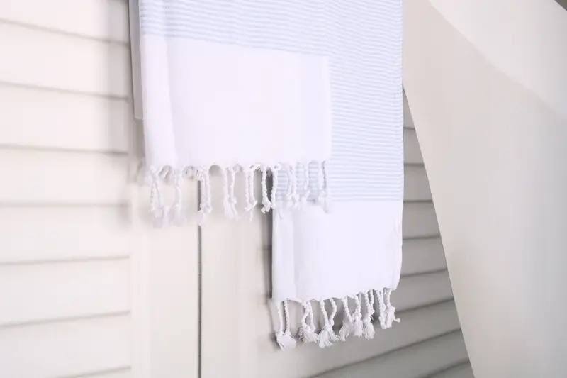 Organic Tea Towel, Personalized Dish Towel, Home Decor Gifts, Custom Gifts, Bathroom Towels, 40x18 Cotton Striped Towel, Bridesmaid Gifts - 8