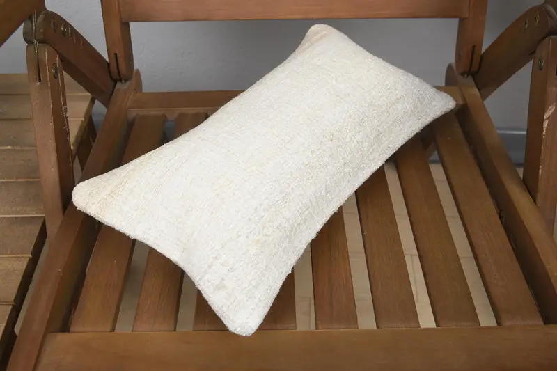 8x16 Beige Cushion Cover, Pillow for Sofa, Ethnical Kilim Rug Pillow, Gift Pillow, Knitted Pillow Case, Pillow Sham, Decorative Bolster Pillow Case - 4