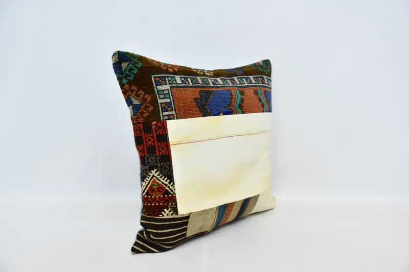 Aesthetic Pillow, Interior Designer Pillow, Cushion Case, Kilim Pillow Cover, Floor Cushion Cover, 24x24 Red Pillow Case, Gift Pillow - 3