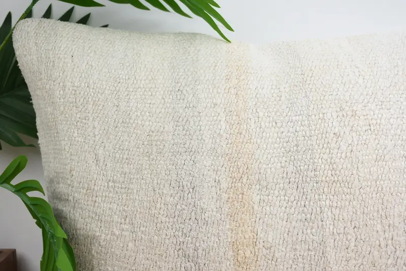 Cushion, Tribal Cushion Case, 16x24 White Pillow Case, Ethnical Kilim Rug Pillow, Turkish Kilim Pillow, Colorful Pillow, Turkish Pillow - 2