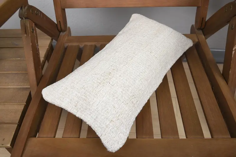 Shabby Chic Cushion, 8x16 Beige Pillow Sham, Pillow Case, Customized Pillow Cover, Ethnical Kilim Rug Pillow, Turkish Pillow, Kilim Pillow Cover - 4