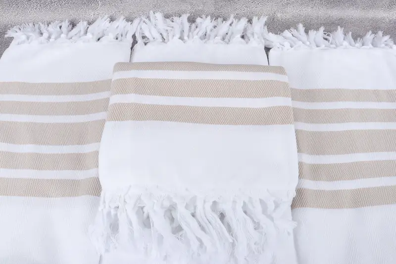 Home Gift, Bridal Shower Gift, Absorbent towel, Absorbent Turkish peshtemal towel for beach use, 70x40 Cotton Herringbone Towel, Turkish bath towel - 4