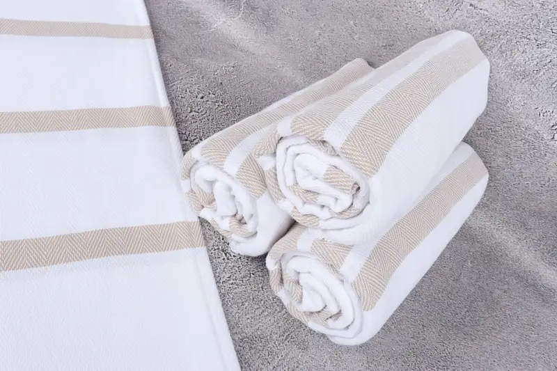 Home Gift, Bridal Shower Gift, Absorbent towel, Absorbent Turkish peshtemal towel for beach use, 70x40 Cotton Herringbone Towel, Turkish bath towel - 8