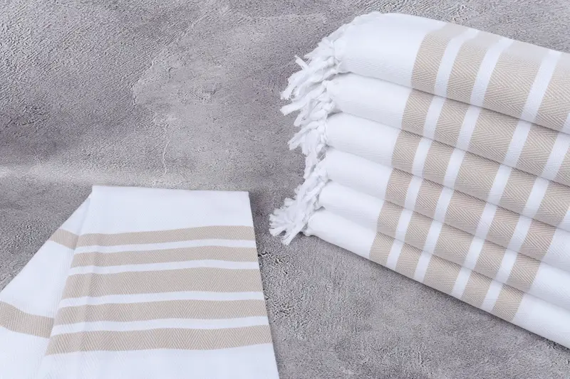 Home Gift, Bridal Shower Gift, Absorbent towel, Absorbent Turkish peshtemal towel for beach use, 70x40 Cotton Herringbone Towel, Turkish bath towel - 2