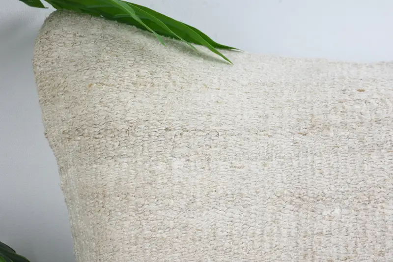 Boho Pillow Sham Cover, 16x16 White Cushion Cover, Interior Designer Pillow, Ethnical Kilim Rug Pillow, Outdoor Bolster Cushion, Cushion Case - 2