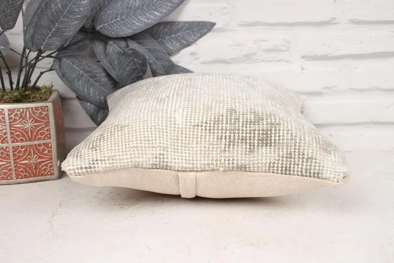 Throw Kilim Pillow, Retro Pillow Sham, 12x12 Beige Cushion Cover, Boho Pillow Sham Cover, Cushion, Interior Designer Pillow, Colorful Pillow Sham - 5