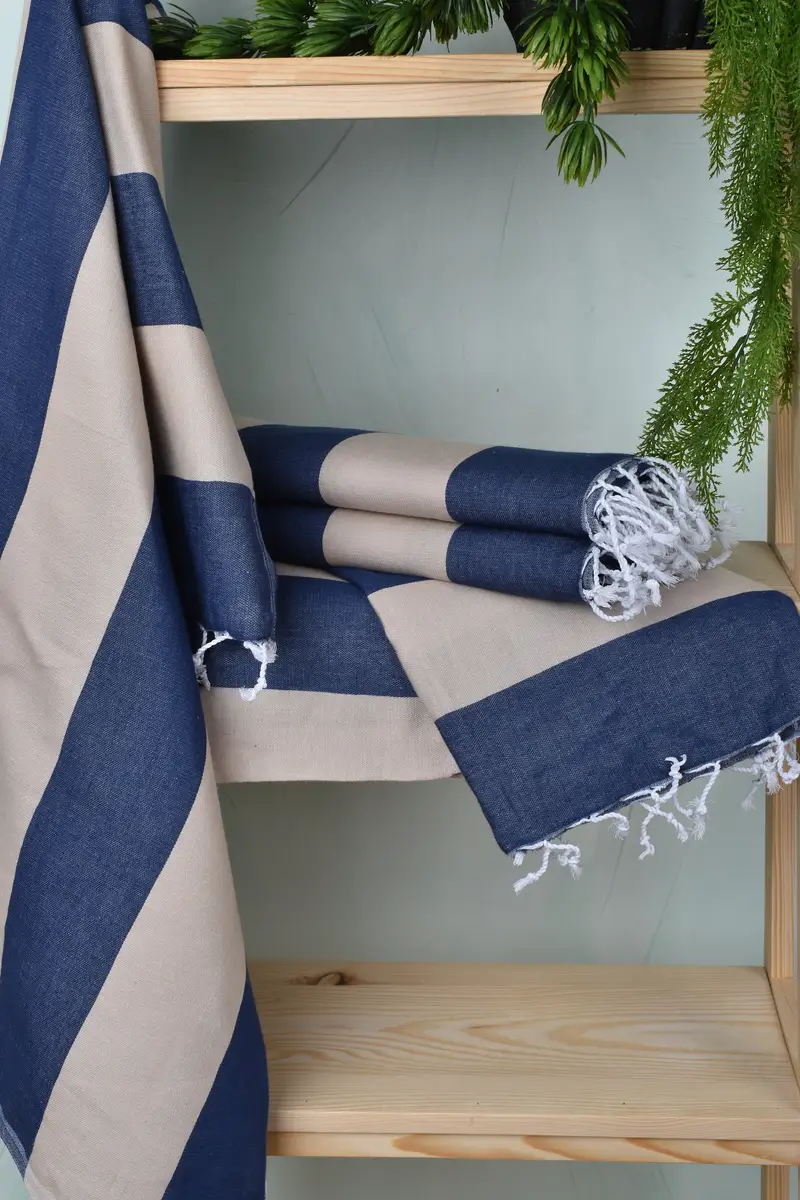 Holiday Towel, Bachelor Gifts, 70x40 Cotton Striped Towel, Handwoven Turkish Towel, Gift Boxes Towel, Personalized Wedding Gift, Home Decor Gifts - 6