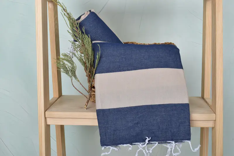 Holiday Towel, Bachelor Gifts, 70x40 Cotton Striped Towel, Handwoven Turkish Towel, Gift Boxes Towel, Personalized Wedding Gift, Home Decor Gifts - 4
