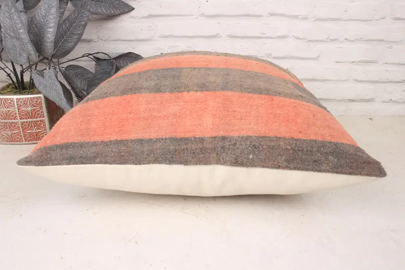 Kilim Pillow Cover, 18x18 Red Cushion Case, Car Cushion, Armchair Cushion Cover, Kilim Cushion Sham, Toss Pillow Cover, Turkish Pillow, Pillow Sham - 5