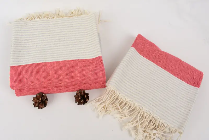Großes türkisches Handtuch, 68x40 Baumwollstreifenhandtuch, türkisches Badetuch, Custom Tuch, willkommenes Hochzeitsgeschenk, schnell trockenes Reise-Peshtemal-Handtuch - 8
